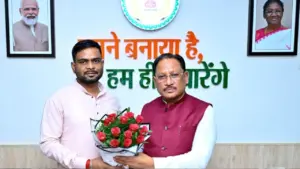 MLA Toppo and CM Vishnu Dev Sai