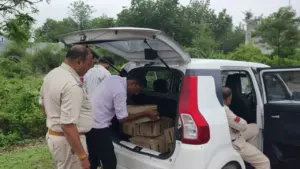 Excise team arrived in Dhar after locals seized illegal liquor.