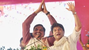 Chief Minister Dr Mohan Yadav and Union Minister Jyotiraditya Scindia (File Photo).