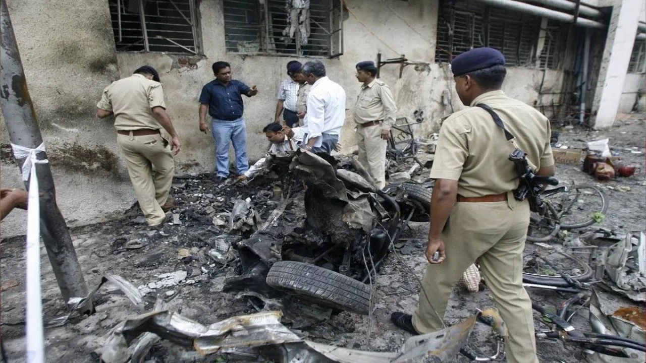 File photo of the Ahmedabad blast.