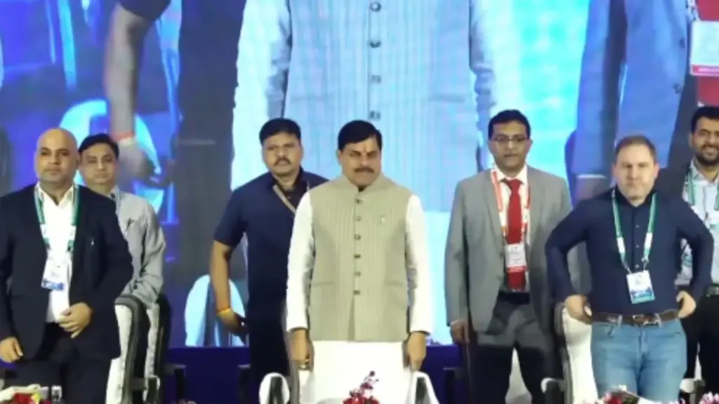 Chief Minister Dr. Mohan Yadav at the MP Tech Growth Conclave 3.0.