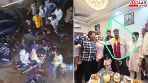 There was a lot of ruckus on the birthday of a BJP leader in Indore.