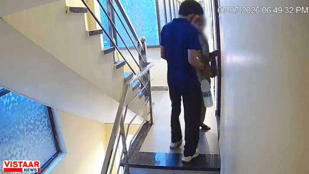 The young man and the young woman were seen entering the hotel room together.