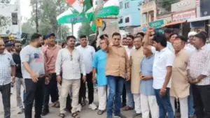 Alirajpur Congress protests expresses opposition to police action against students in Delhi