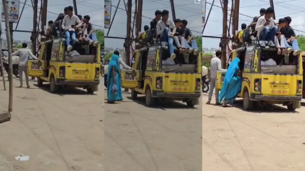 Morena passengers exceeding capacity being loaded into van