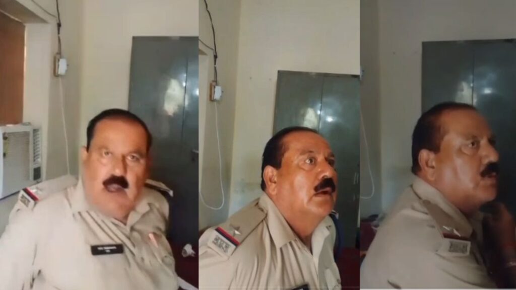 Morena Video of Sabalgarh police station ASI demanding a bribe goes viral