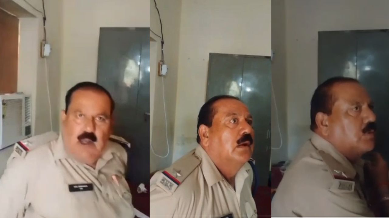 Morena Video of Sabalgarh police station ASI demanding a bribe goes viral