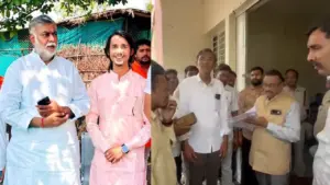 narsinghpur People protested against arrest of BJP leader Sarabjit Singh submitted memorandum to SDM