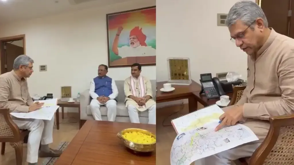 CM Vishnu Deo Sai met Railway Minister Ashwini Vaishnaw.