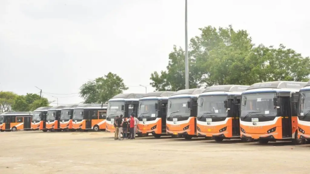 E-bus services launched in Bhopal.