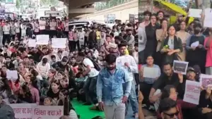 Students' protest in Madhya Pradesh