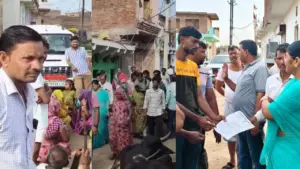 Public protest against the Municipal Corporation