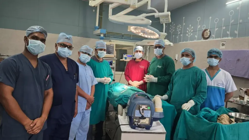 Post-operation photograph