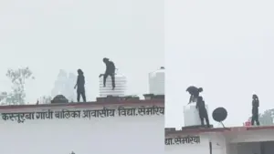 Students made to clean up at school