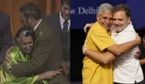 BJP Shares Indira Gandhi Hug Video