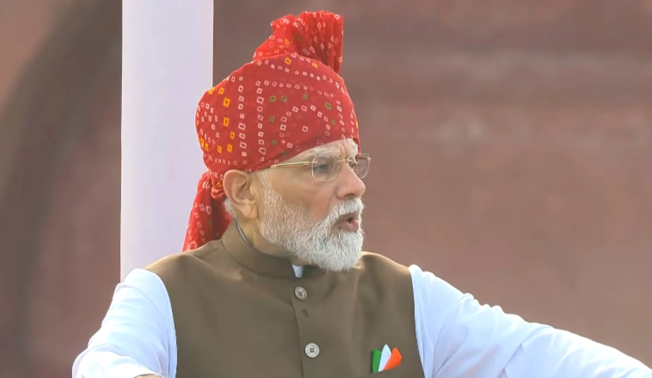 PM Modi in Red Fort
