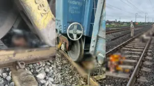 damoh Son and mother father commit suicide railway track rakshabandhan 2026