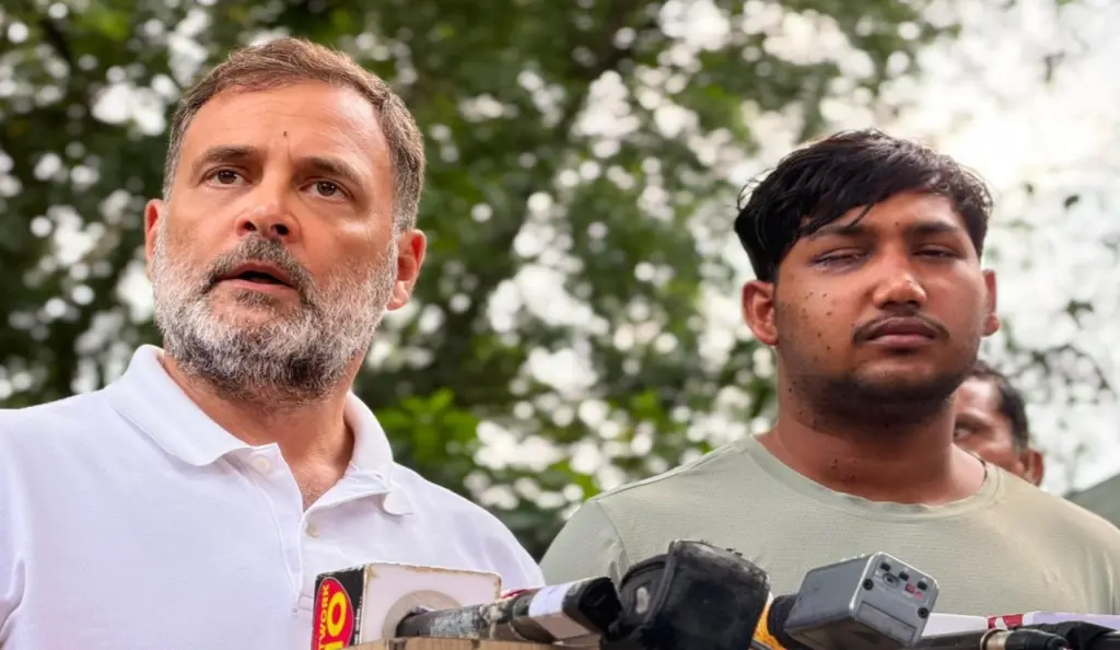Sahil With Rahul Gandhi