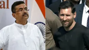 सुवेंदु अध‍िकारी और मेसी