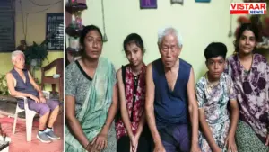 The family of former Chinese soldier Wang Qi.