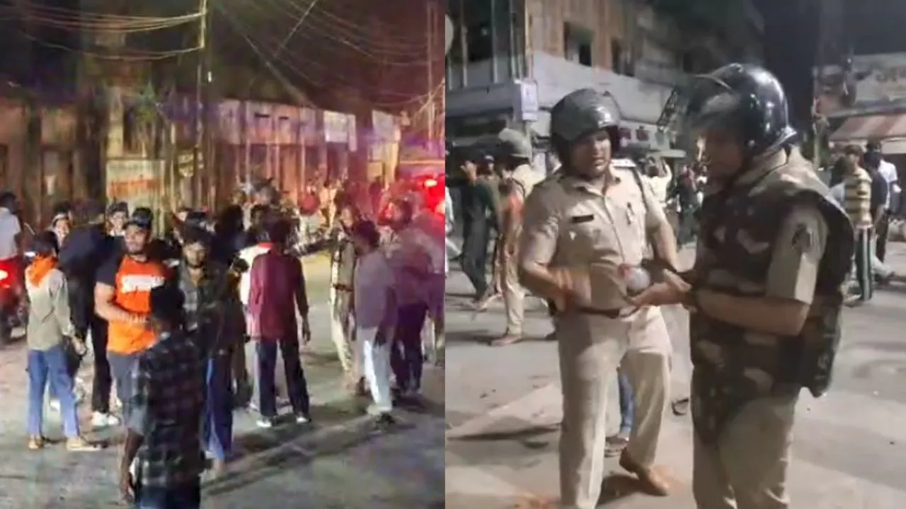 Bilaspur anti hindu comments social media post tension and stone pelting