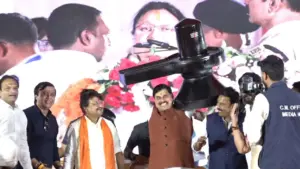 indore chief minister mohan yadav carried a Shivling on his shoulder