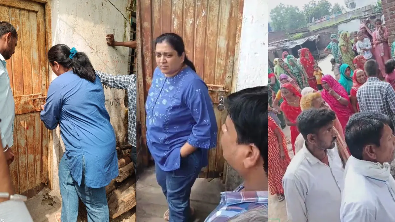 dhar Irregularities in ration distribution Villagers lodged a complaint against salesman