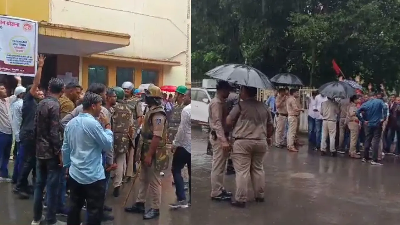jabalpur ABVP and NSUI leaders clash mahakaushal college student union election