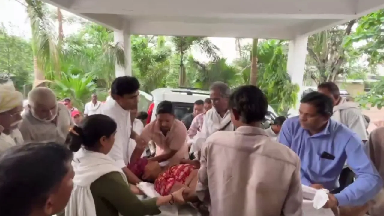 jhabua Congress MLA Vikrant Bhuria stitched woman wound