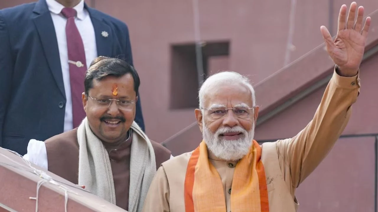 न‍ितिन नवीन और पीएम मोदी