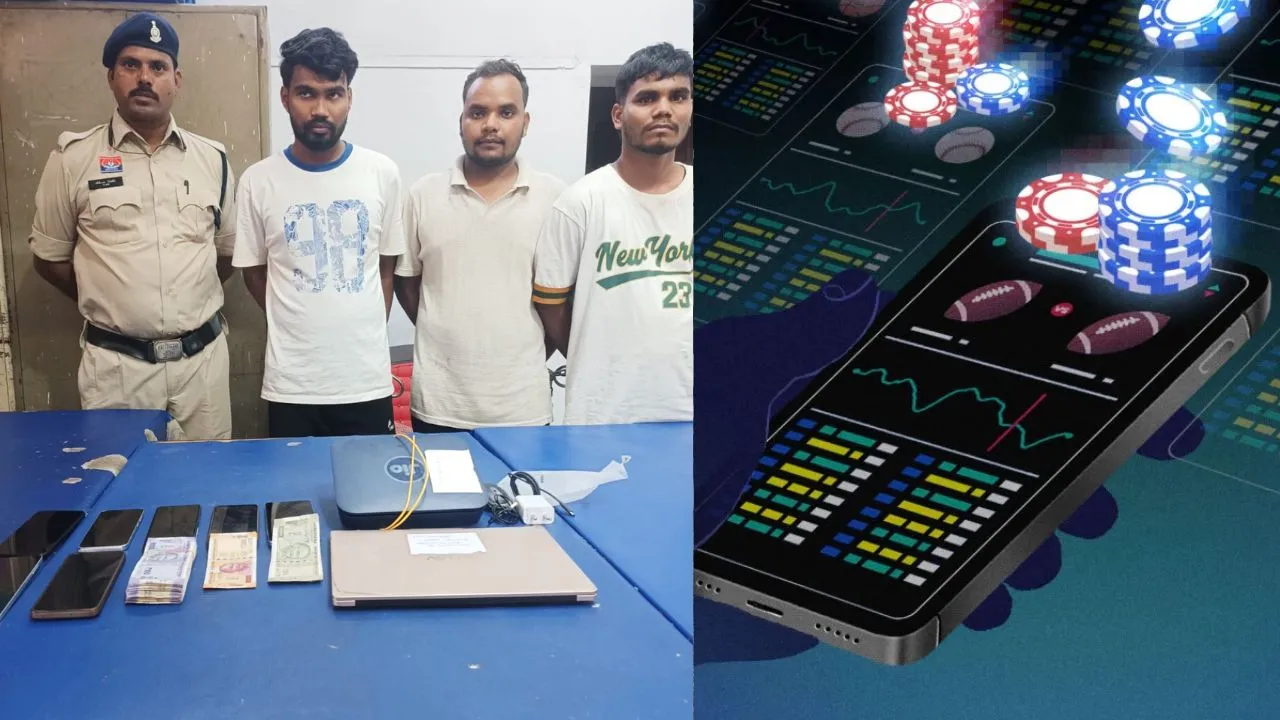 Raipur Betting racket operating from rented house police three accused arrested
