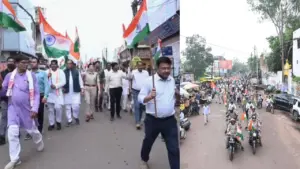 shivpuri police personnel took out tiranga rally
