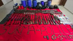 sukma naxal arms dump busted security forces seized weapons
