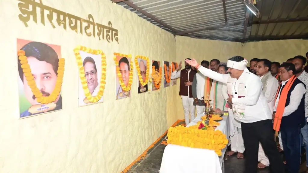 Deputy CM Vijay Sharma visited Jhiram Ghati on the occasion of Independence Da