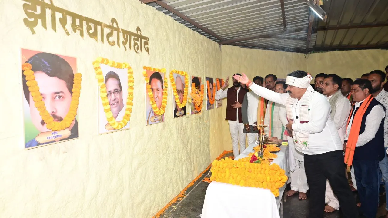 Deputy CM Vijay Sharma visited Jhiram Ghati on the occasion of Independence Da