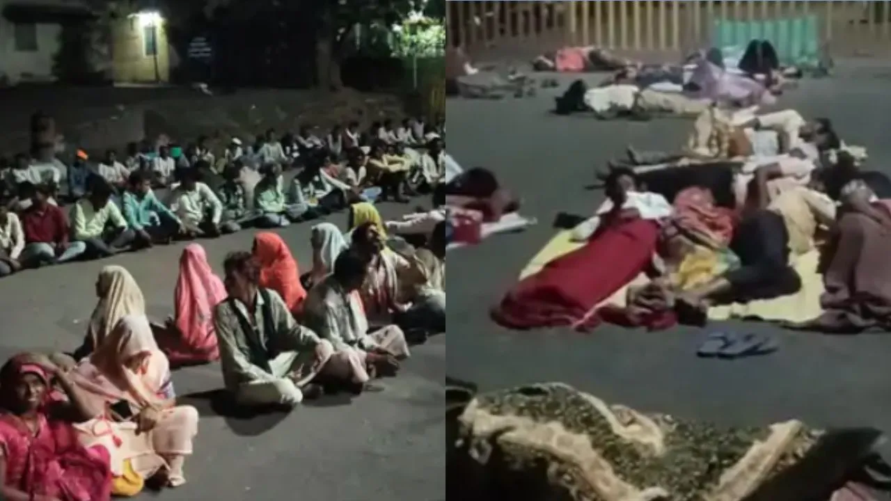 Farmers spent the night at the Collectorate.