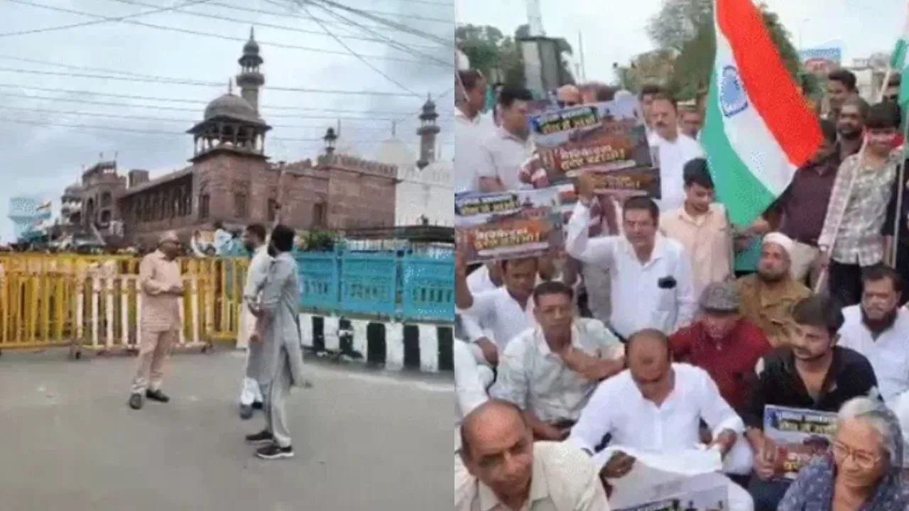 Traders' protest in Bhopal
