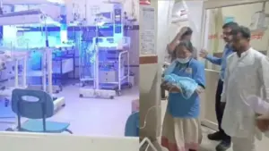 Fire breaks out in the district hospital's neonatal ICU.