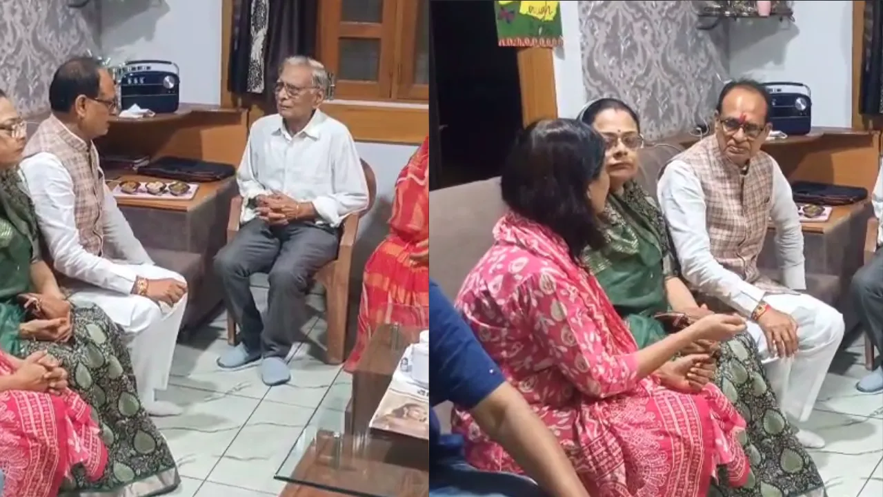 Shivraj Singh Chouhan met Swati Bagrecha's family.