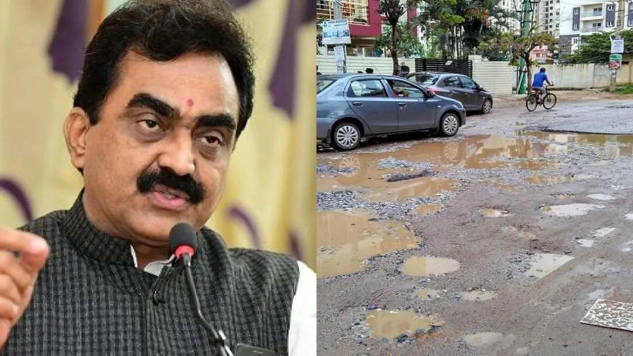 Minister Rakesh Singh issued instructions for road repairs.