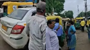 Taxi drivers' strike in Bhopal