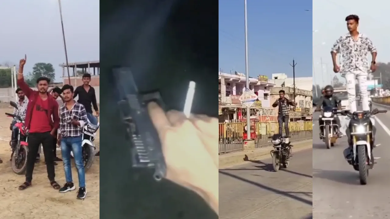 Trend of illegal weapons and bike stunts on the rise in Rewa.
