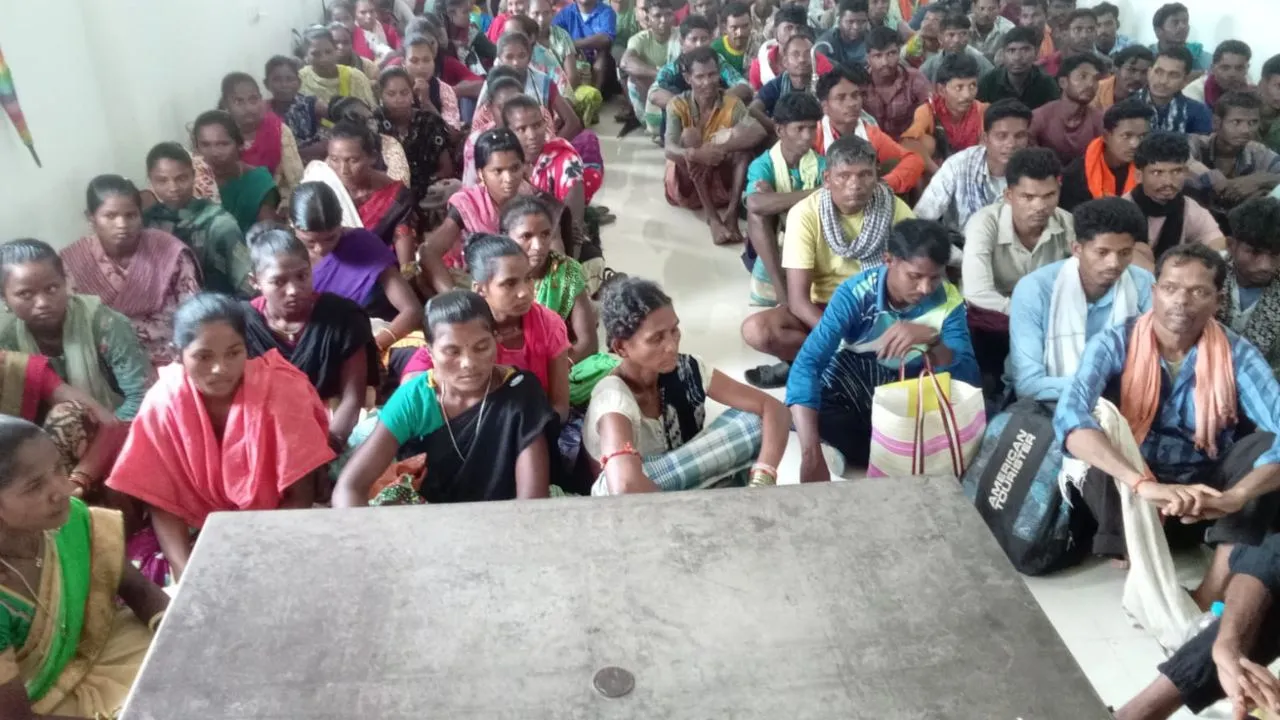Meeting with rehabilitated Naxalites and villagers