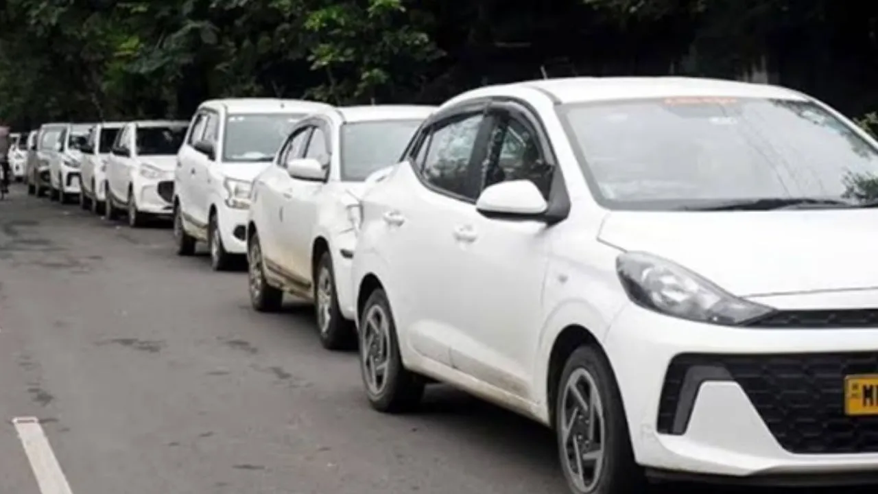 Taxi drivers' strike in Bhopal