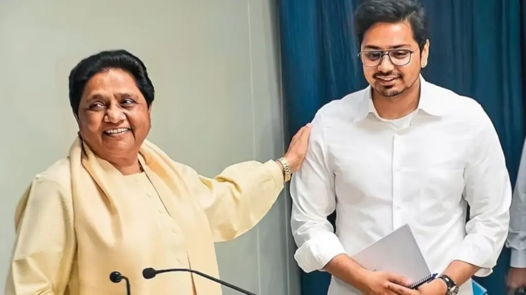Akash Anand With Mayawati