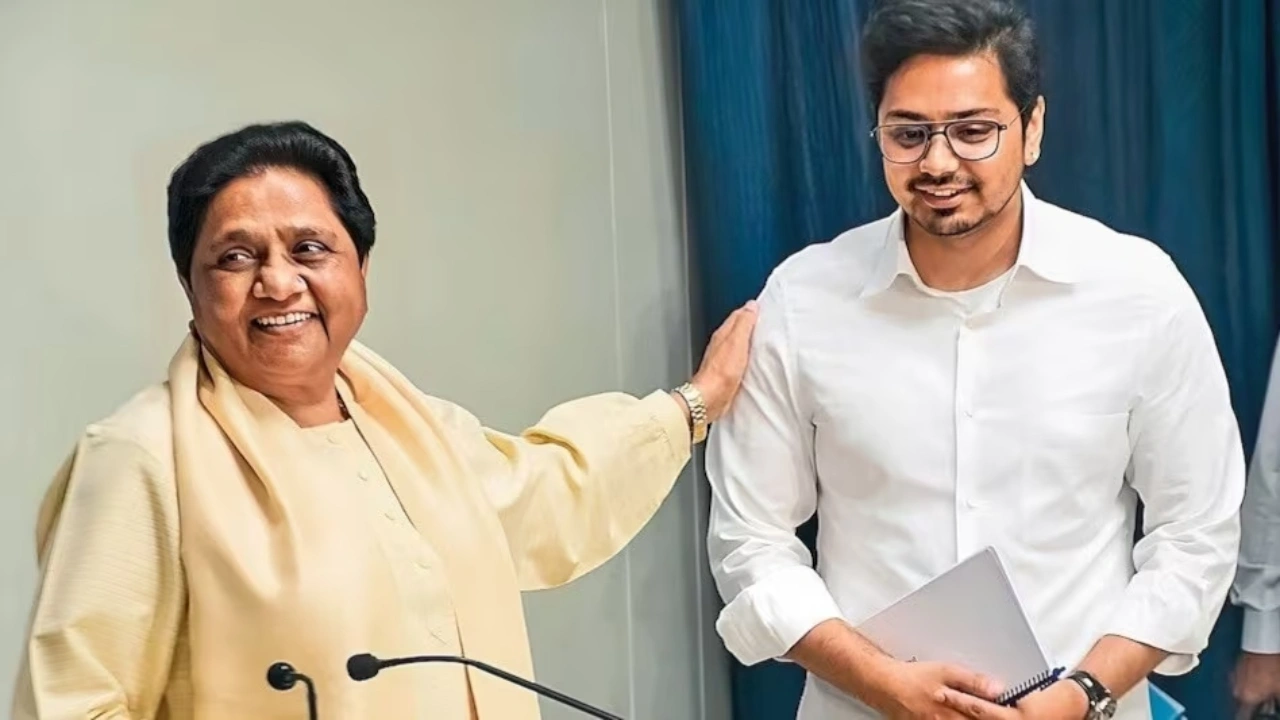 Akash Anand With Mayawati