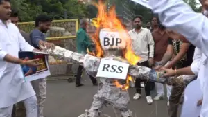 bhopal congress protest