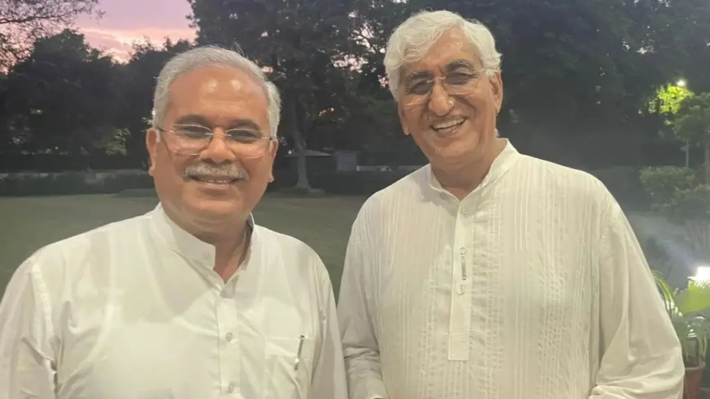 Bhupesh Baghel and TS Baba