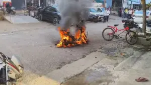 EV scooter fire