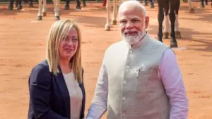 Giorgia Meloni And PM Modi